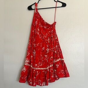 Free people red pattern dress